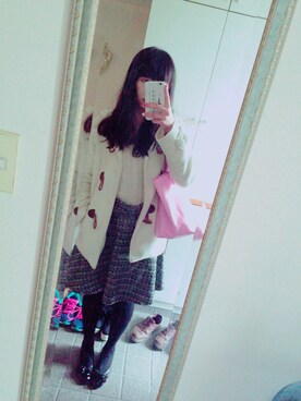 「LIZ LISA（リズリサ）のアイテム（ダッフルコート）」を使った、paru❤︎❤︎さん（レディース・157cm）の冬コーディネート