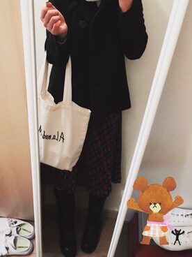 「A La mode Marche（アラモードマルシェ）のアイテム」を使った、marikoさん（レディース・162cm）の冬コーディネート