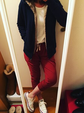 「A La mode Marche（アラモードマルシェ）のアイテム」を使った、marikoさん（レディース・162cm）の冬コーディネート