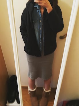 「A La mode Marche（アラモードマルシェ）のアイテム」を使った、marikoさん（レディース・162cm）の冬コーディネート