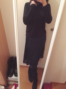 「A La mode Marche（アラモードマルシェ）のアイテム」を使った、marikoさん（レディース・162cm）の冬コーディネート