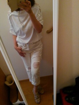 「LOOPのアイテム」を使った、marikoさん（レディース・162cm）の春コーディネート