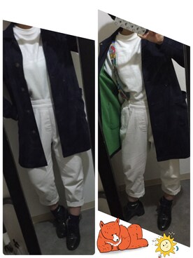 「grn（ジーアールエヌ）のアイテム（その他アウター）」を使った、ARMy.JOEさん（レディース・153cm）の冬コーディネート