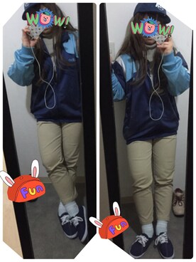 「アイテム（ジャージ）」を使った、ARMy.JOEさん（レディース・153cm・20代）の春コーディネート