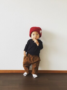 tomomiさん（キッズ・70cm）の秋コーディネート