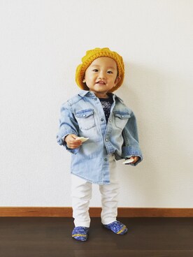 tomomiさん（キッズ・70cm）の秋コーディネート