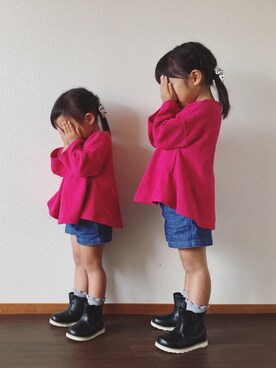 tomomiさん（キッズ・100cm）の秋コーディネート