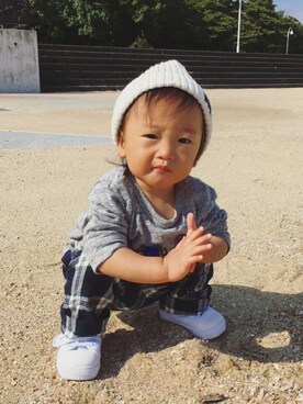 tomomiさん（キッズ・70cm）の秋コーディネート