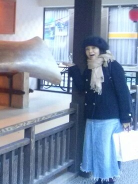 浅野弥枝さん（レディース・155cm）の冬コーディネート