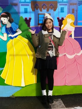 「NO NAME（ノーネーム）のアイテム（ジャケット/アウター）」を使った、보라さん（レディース・161cm）の冬コーディネート