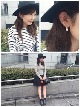 「アイテム（ピアス（片耳用））」を使った、TAKE-UP_STAFFさん（レディース・158cm）の秋コーディネート