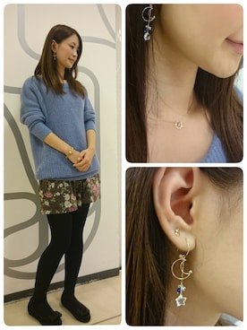 「アイテム（ゴールド系）」を使った、TAKE-UP_STAFFさん（レディース・158cm）の秋コーディネート