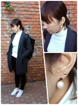 「TAKE-UP（テイクアップ）のアイテム」を使った、TAKE-UP_STAFFさん（レディース・158cm）の冬コーディネート