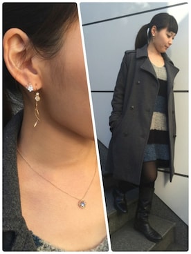 「アイテム（ピアス（片耳用））」を使った、TAKE-UP_STAFFさん（レディース・158cm）の冬コーディネート