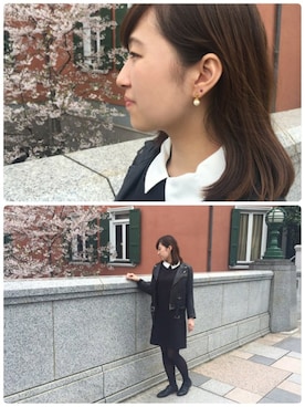 「TAKE-UP（テイクアップ）のアイテム」を使った、TAKE-UP_STAFFさん（レディース・158cm）の春コーディネート