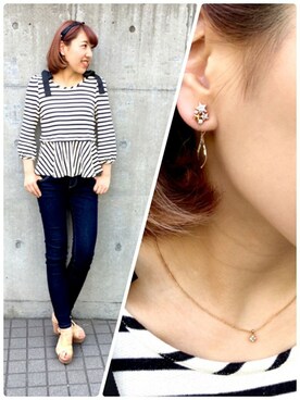 「TAKE-UP（テイクアップ）のアイテム」を使った、TAKE-UP_STAFFさん（レディース・157cm）の春コーディネート