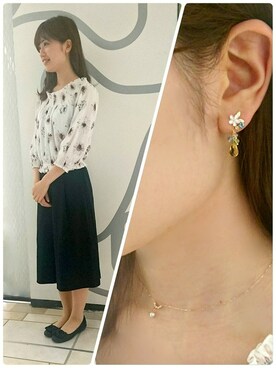 「TAKE-UP（テイクアップ）のアイテム」を使った、TAKE-UP_STAFFさん（レディース・158cm）の夏コーディネート