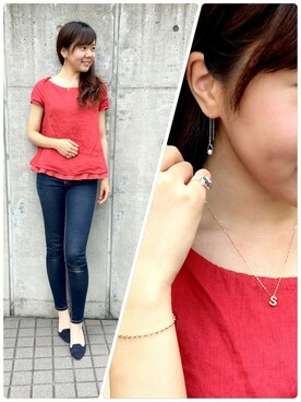 「リング」｜TAKE-UP_STAFFさん（レディース・159cm）の夏コーディネート