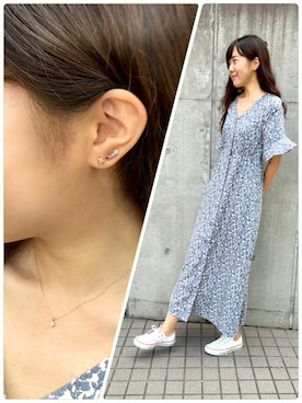 「TAKE-UP（テイクアップ）のアイテム」を使った、TAKE-UP_STAFFさん（レディース・159cm）の夏コーディネート