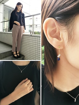 「ゴールドアクセ」｜TAKE-UP_STAFFさん（レディース・165cm）の秋コーディネート