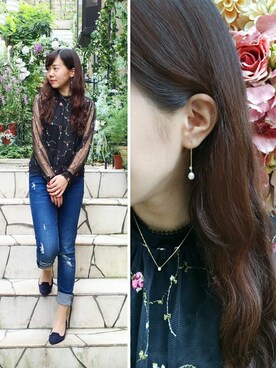 「TAKE-UP（テイクアップ）のアイテム」を使った、TAKE-UP_STAFFさん（レディース・159cm）の秋コーディネート