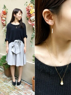 「TAKE-UP（テイクアップ）のアイテム」を使った、TAKE-UP_STAFFさん（レディース・150cm）の秋コーディネート