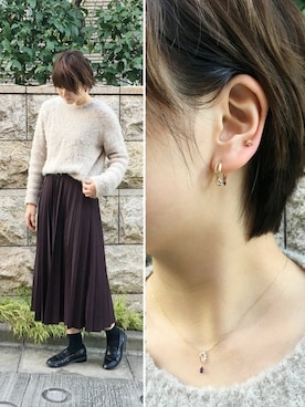 「TAKE-UP（テイクアップ）のアイテム」を使った、TAKE-UP_STAFFさん（レディース・163cm）の秋コーディネート