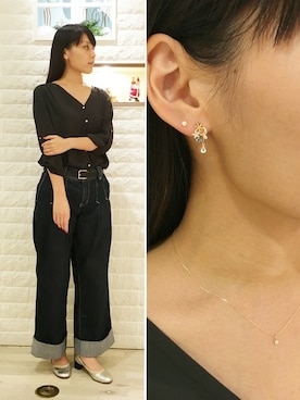 「TAKE-UP（テイクアップ）のアイテム」を使った、TAKE-UP_STAFFさん（レディース・157cm）の秋コーディネート