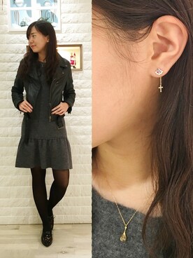 「TAKE-UP（テイクアップ）のアイテム」を使った、TAKE-UP_STAFFさん（レディース・159cm）の秋コーディネート