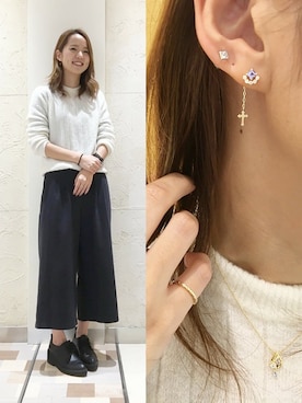 「TAKE-UP（テイクアップ）のアイテム」を使った、TAKE-UP_STAFFさん（レディース・158cm）の冬コーディネート