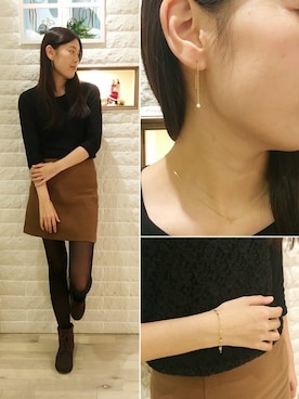 「TAKE-UP（テイクアップ）のアイテム」を使った、TAKE-UP_STAFFさん（レディース・163cm）の冬コーディネート