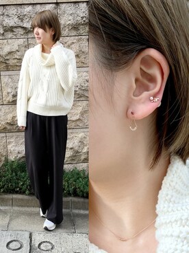 「ジュエリー」｜TAKE-UP_STAFFさん（レディース・163cm）の冬コーディネート