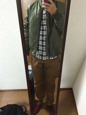 「430（フォーサーティ）のアイテム（ジャケット/アウター）」を使った、たけひささん（メンズ・169cm）の秋コーディネート