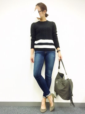 「J.FERRY（ジェイフェリー）のアイテム」を使った、MINAKOさん（レディース・165cm）の秋コーディネート