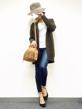 「J.FERRY（ジェイフェリー）のアイテム」を使った、MINAKOさん（レディース・165cm）の秋コーディネート