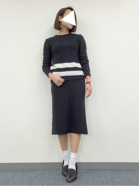 「J.FERRY（ジェイフェリー）のアイテム」を使った、MINAKOさん（レディース・165cm）の冬コーディネート