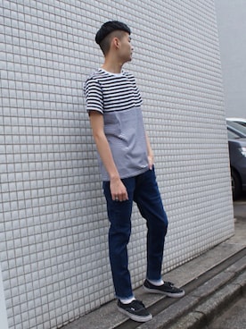 「スケートスタイル」｜hsmtさん（メンズ・180cm）の夏コーディネート