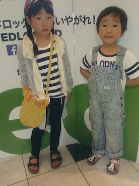 「DDのアイテム」を使った、とまとぴろこさん（キッズ・110cm）の夏コーディネート