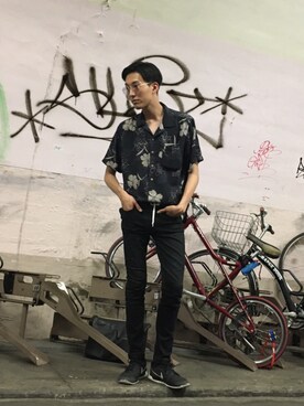 「Dr. Martens（ドクターマーチン）のアイテム（アクセサリー）」を使った、86さん（メンズ・183cm）の夏コーディネート