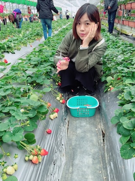 「PAZZO（パッゾ）のアイテム（スカート、ブラック系）」を使った、little an ningさん（レディース・151cm）の春コーディネート