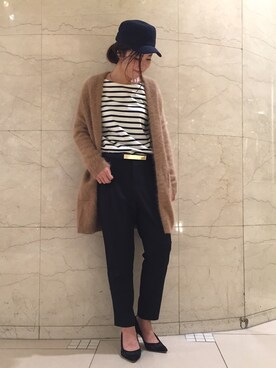 「URBAN RESEARCH ROSSO WOMEN（アーバンリサーチ　ロッソ）のアイテム（Pants、ブラック系）」を使った、ADACHI YURIさん（レディース・163cm）の秋コーディネート