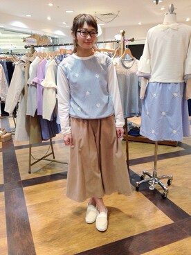 「paravion（パラビオン）のアイテム」を使った、つぅちゃんさん（レディース・157cm）の春コーディネート