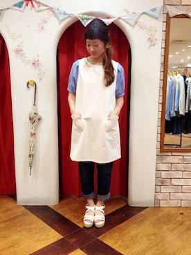 「paravion（パラビオン）のアイテム」を使った、つぅちゃんさん（レディース・157cm）の夏コーディネート