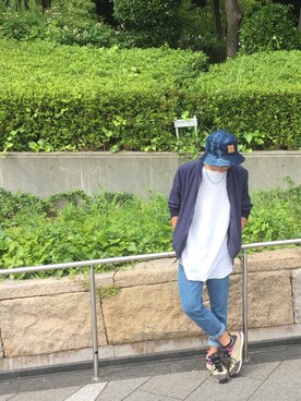 「ACG」｜「アイテム（ブルゾン）」を使った、ひろむさん（メンズ・165cm）の夏コーディネート