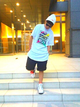「NIKE Air Flight」｜SENAさん（メンズ・173cm）の夏コーディネート