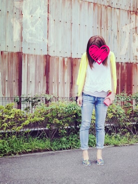 「Marc by Marc Jacobs（マークバイマークジェイコブス）のアイテム（財布/小物）」を使った、mayukoさん（レディース・170cm）の夏コーディネート