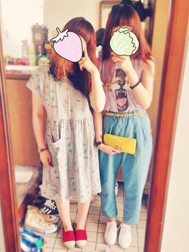 takaさん（レディース・159cm）の夏コーディネート