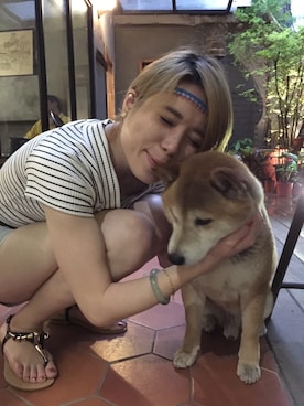 「アイテム（ヘアアクセサリー、ブルー系）」を使った、ChantalLinさん（レディース・160cm）の秋コーディネート