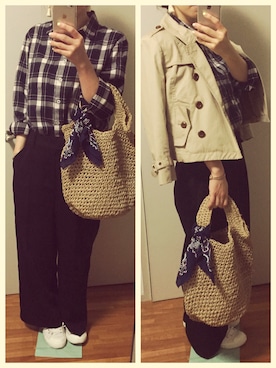 「タッセル」｜「アイテム（財布/小物）」を使った、sh.さん（レディース・152cm）の春コーディネート