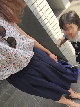 「Language（ランゲージ）のアイテム（パンツ）」を使った、はぁさん（レディース・155cm）の春コーディネート